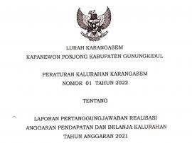 Laporan Pertanggungjawaban Realisasi APBKal 2021