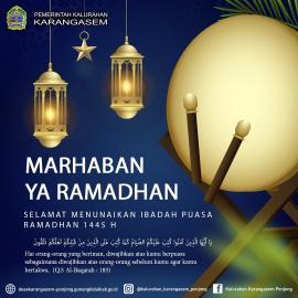 Selamat Menunaikan Ibadah Puasa Ramadhan 1445 H